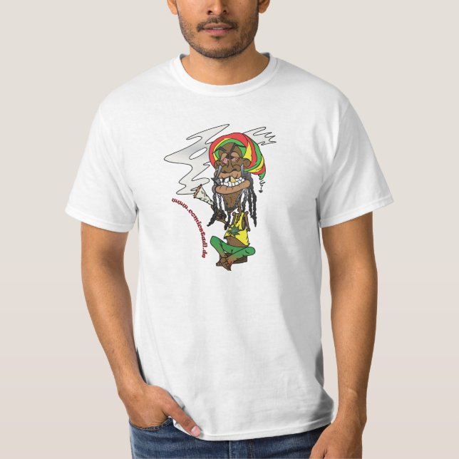 Camiseta Rastafari total gechillter com charro (Frente)