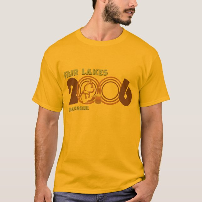 Camiseta Rastejamento justo 2006 do bar dos lagos (Frente)
