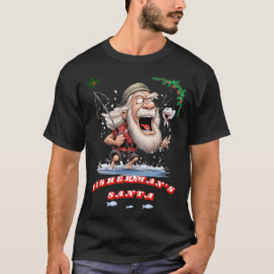 Camiseta Rastejar andar pesca no gelo design de inverno fof