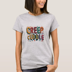 Camiseta rastejar e abraço