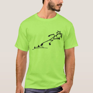 Camiseta Rastreamento e Campo do Sprinter Stickman