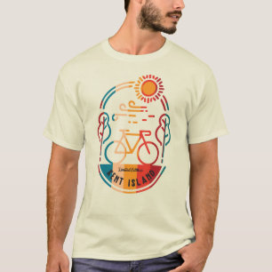 Camiseta Rastreio de Bike Island Retro Kent