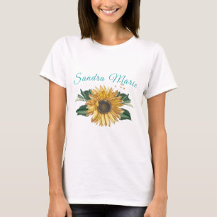 Camiseta Rastreio de Teal Amarelo-girassol-Ouro russo