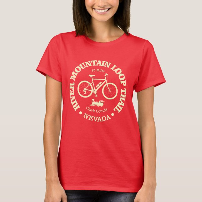 Camiseta Rastreio do rio Mountain Loop (ciclismo) (Frente)
