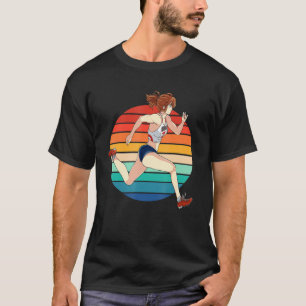 Camiseta Rastreio E Garota Apresadora De Campo Cortando Spr