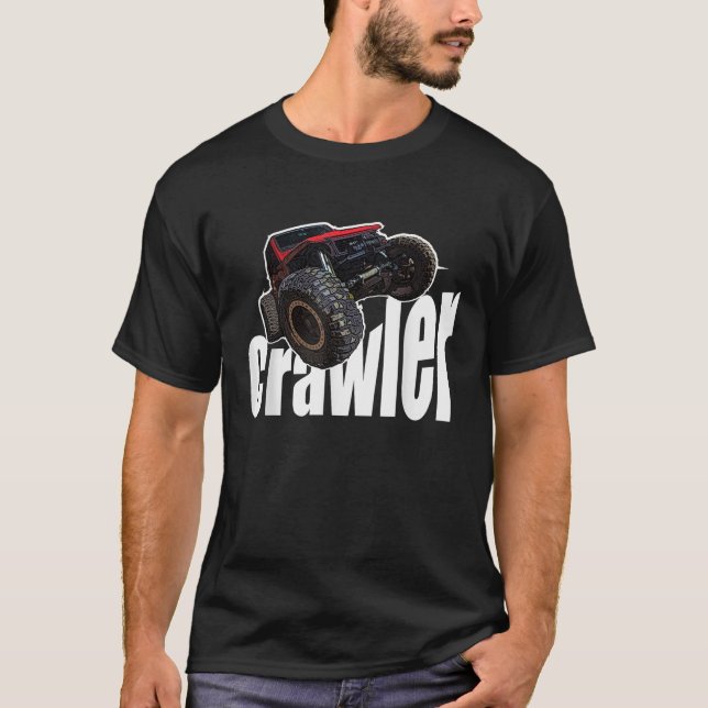 Camiseta rastro ou rastros que rastejam para fora da rocha (Frente)