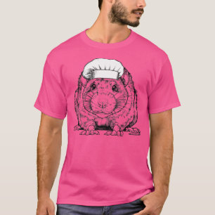 Camiseta Rat Animal Chef Cozinha Engraçado Cozinhar