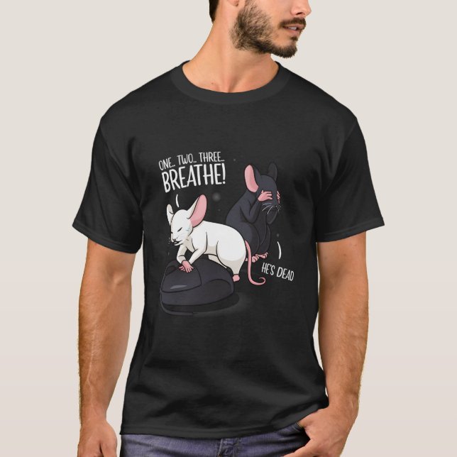 Camiseta Rat Computer Mouse Pun (Frente)