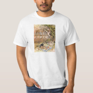 Camiseta Rat E Mole Têm Um Piquenique - Arthur Rackham