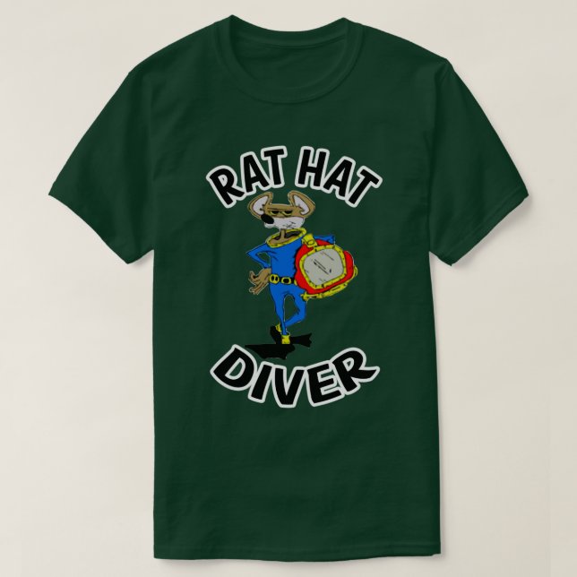 Camiseta Rat Hat Diver (Frente do Design)