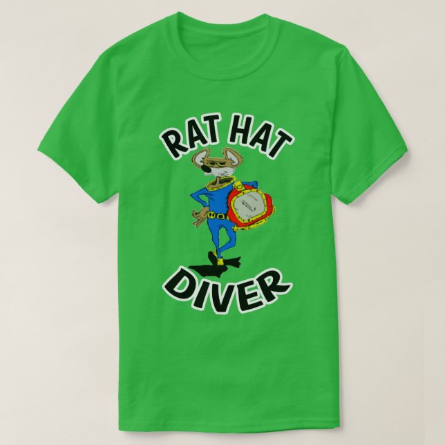 Camiseta Rat Hat Diver (Frente do Design)