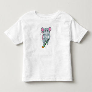 Camiseta Rat Hockey com taco de Hóquei