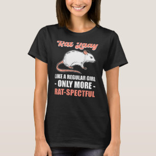 Camiseta Rat Lady como uma garota normal só mais Rat Spectf