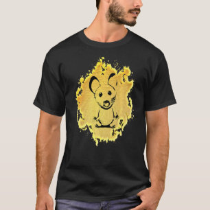 Camiseta Rat Motif Cute Rat Em Queijo Roedor Mão Anima