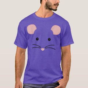 Camiseta Rat Mouse Rosto Figurino Halloween Fingir que sou 