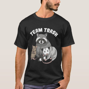 Camiseta Rat Raccoon Racoon Ogambm Possum Equipe Trash