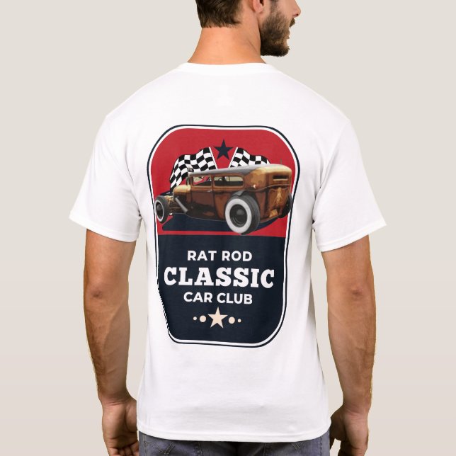 Camiseta Rat rod Classic car Club (Verso)
