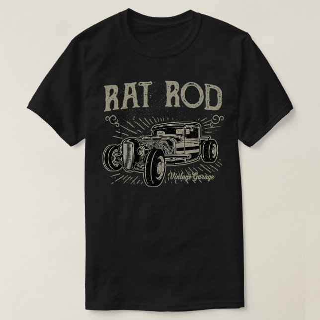 Camiseta Rat Rod para presente de mulheres (Frente do Design)