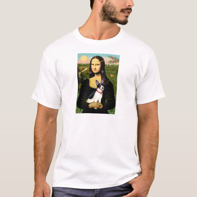 Camiseta Rat Terrier - Mona Lisa (Frente)