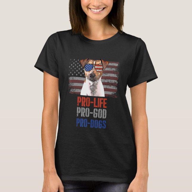Camiseta Rat Terrier Pro Life Pro God Pro Cães (Frente)