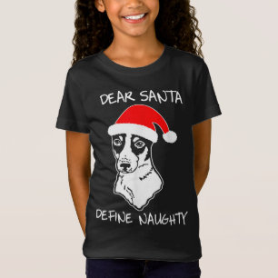 Camiseta Rat Terrier tem presentes feios de Natal engraçado
