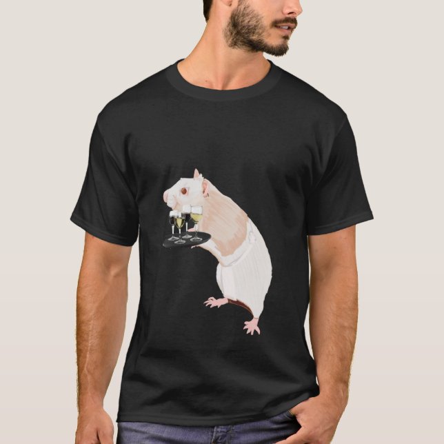 Camiseta Rat Waiter surreal (Frente)