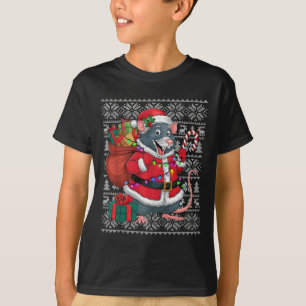 Camiseta Rat Xmas Sweater Style Febre Papais noeis Rat Nata