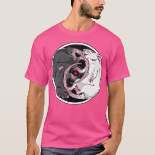Camiseta Rat Yin Yang Alternativo Dark Grunge Punk