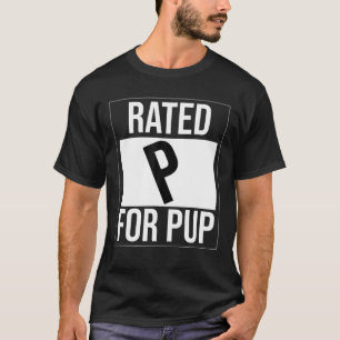 Camiseta Rated P For Pup Gay Funny