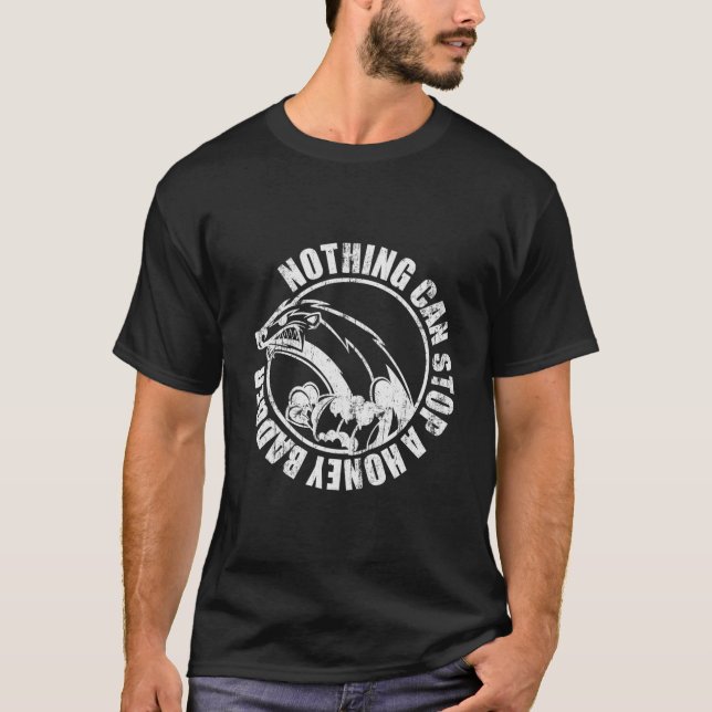 Camiseta Ratel Animal - Nada Pode Impedir Um Bader De Mel (Frente)