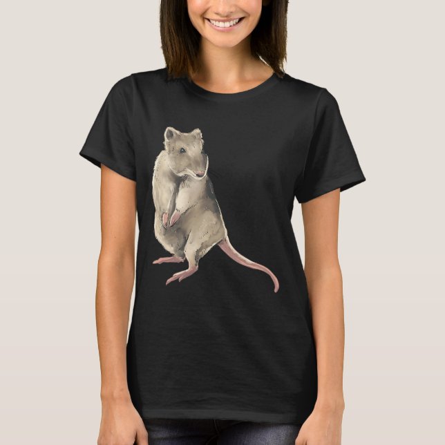 Camiseta Ratinho assustado e bonito (Frente)