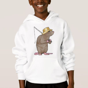 Camiseta Rato a pescar com cana de pesca