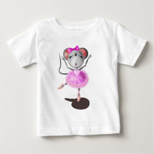 Camiseta Rato Ballerina Pequeno - Dançarino Balé Bonito