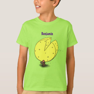 Camiseta Rato bonito com ilustração de desenho animado de q