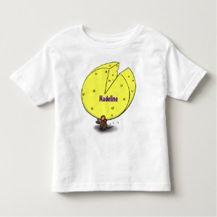 Camiseta Rato bonito com ilustração de desenho animado de q