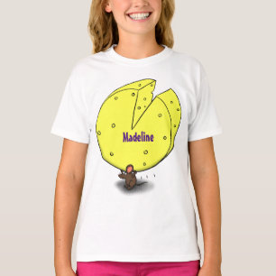 Camiseta Rato bonito com ilustração de desenho animado de q