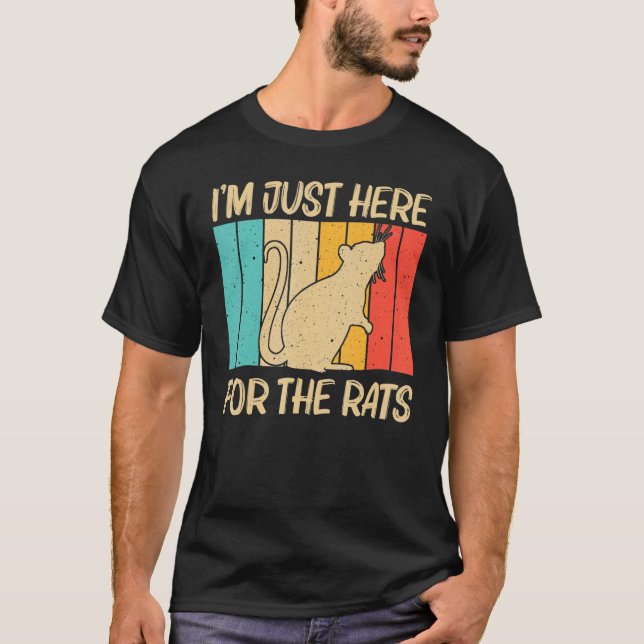 Camiseta Rato Bonito Para Homens Rato Rato Rato Rato Rato R (Frente)