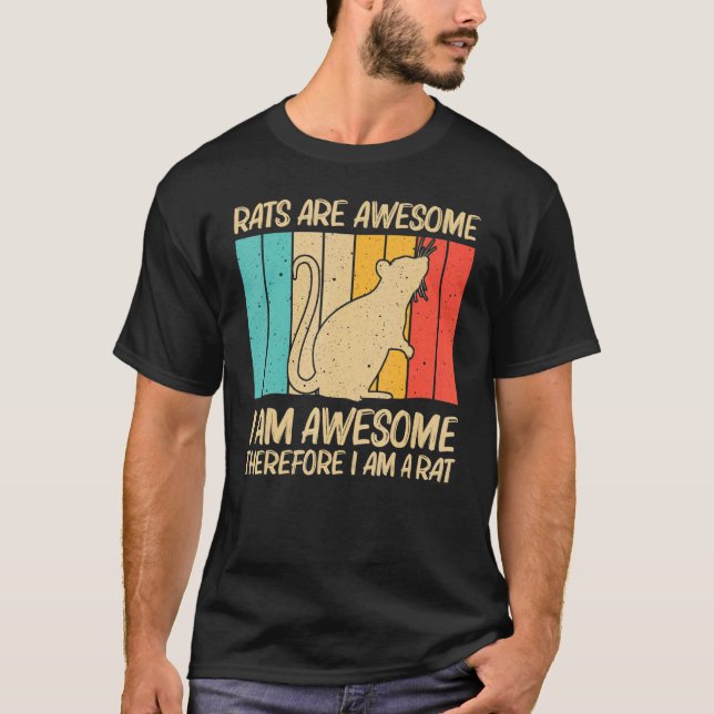 Camiseta Rato Bonito Para Homens Rato Rato Rato Rato Rato R (Frente)