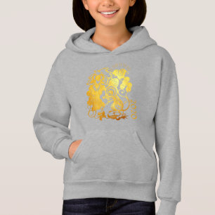 Camiseta Rato Chinês Ano 2020 Crianças de Uva Hoodie