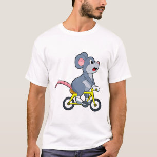 Camiseta Rato com Bicicleta