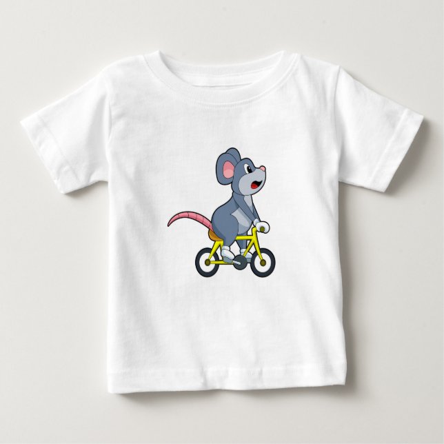 Camiseta Rato com Bicicleta (Frente)