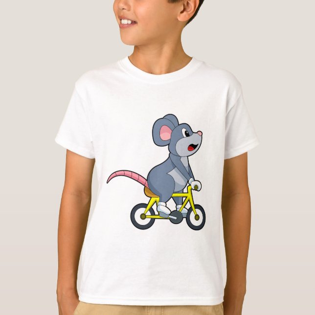 Camiseta Rato com Bicicleta (Frente)