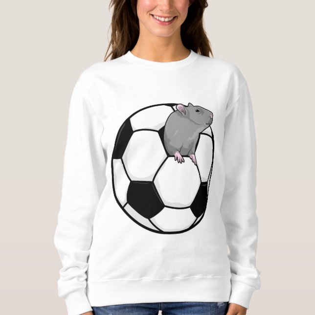Camiseta Rato com bola de futebol (Frente)