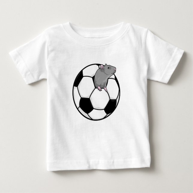 Camiseta Rato com bola de futebol (Frente)