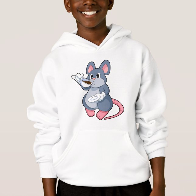 Camiseta Rato com Xícara de Café (Frente)