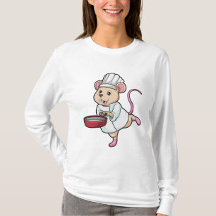 Camiseta Rato como cozinhar com o chapéu Panorâmico e Cozin