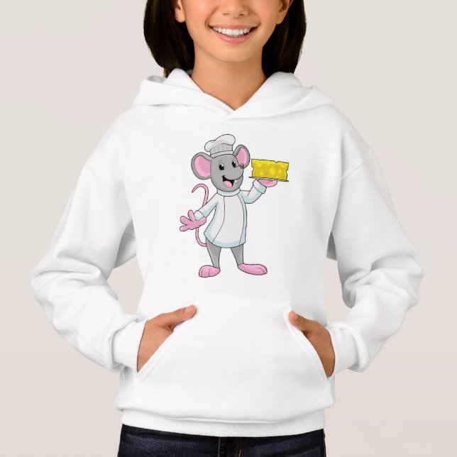 Camiseta Rato como cozinheiro com queijo (Frente)