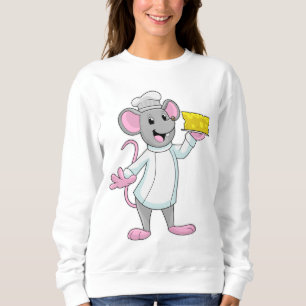 Camiseta Rato como cozinheiro com queijo
