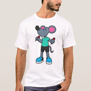Camiseta Rato como jogador de dardos com dardos