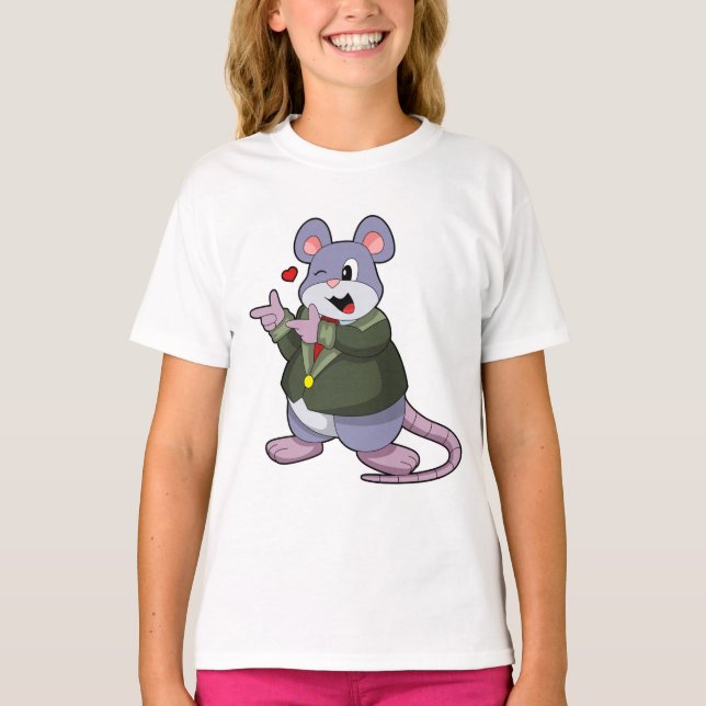 Camiseta Rato como Noivo com Terno (Frente)